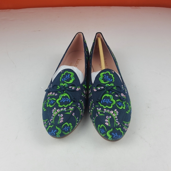 Kate Spade Women Slip On Flat Loafer Floral embroidery 7.5 (Lot 980) - Picture 5 of 9